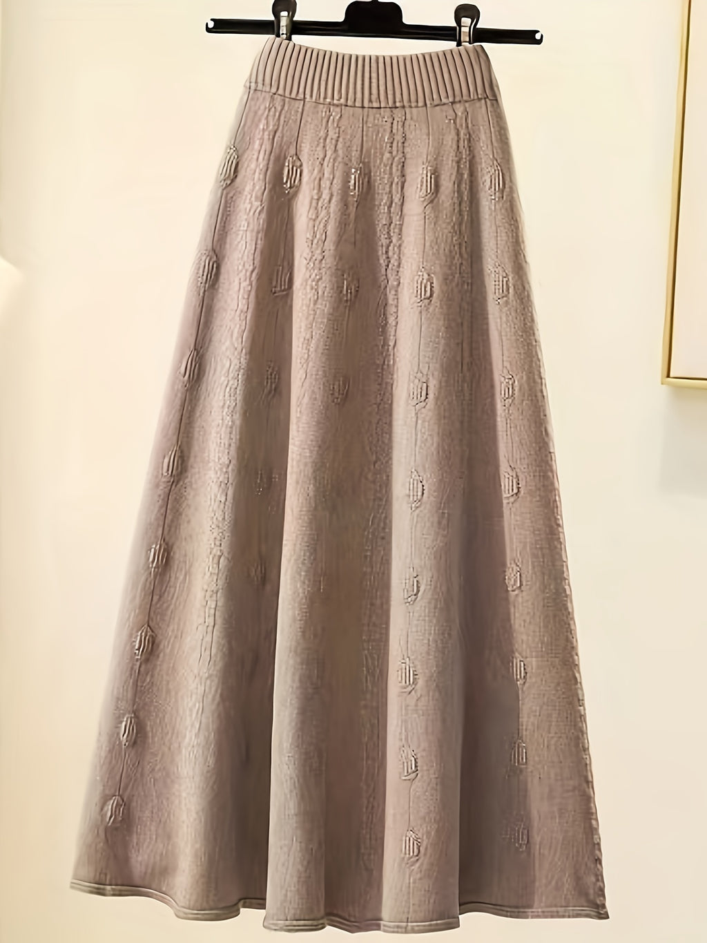 Amandine | Gebreide trui & lange rok voor dames - tweedelige set - elegant kleurenblok, afslankend ontwerp