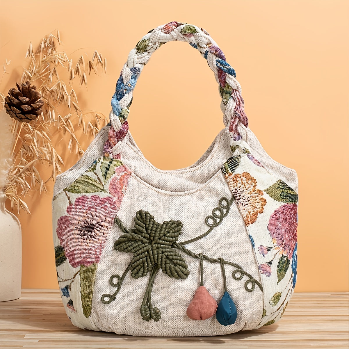 BohoBloom | Handgemaakte Boheemse Bloemen Draagtas