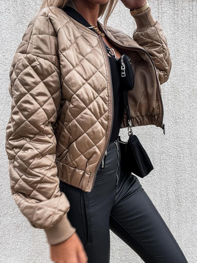 Sonja | Elegant gewatteerd bomberjack voor dames - warme, stijlvolle en veelzijdige winterkleding