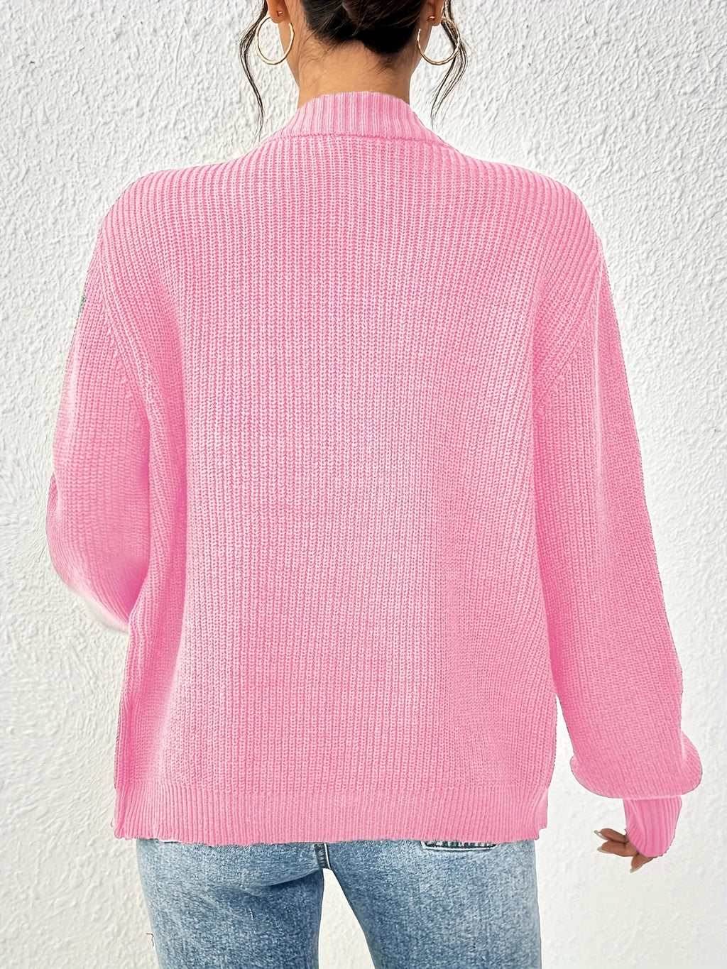 Wysteria | Elegante effen damescardigan met knopen aan de voorkant voor casual lente-outfits