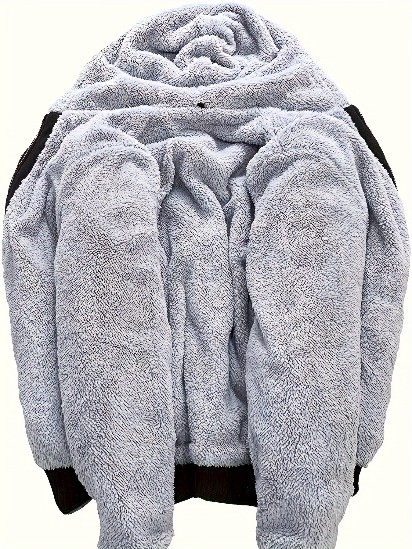 Andor | Heren fleece sweatshirt jack met capuchon - effen kleur, lange mouwen, casual warme bovenkleding