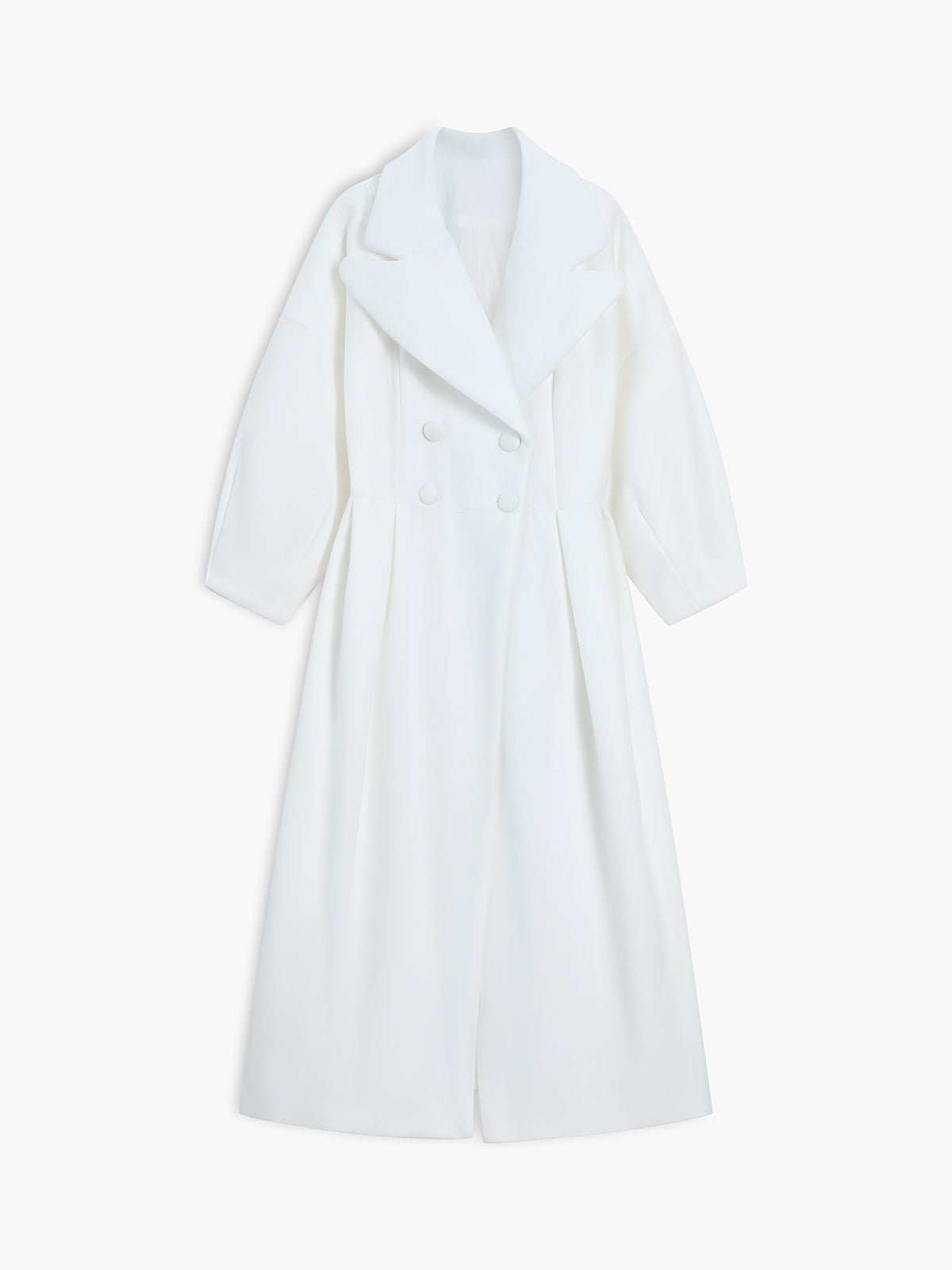 Sefina | Lange dames Trenchcoat met twee rijen knopen - Elegante bovenkleding voor alle seizoenen