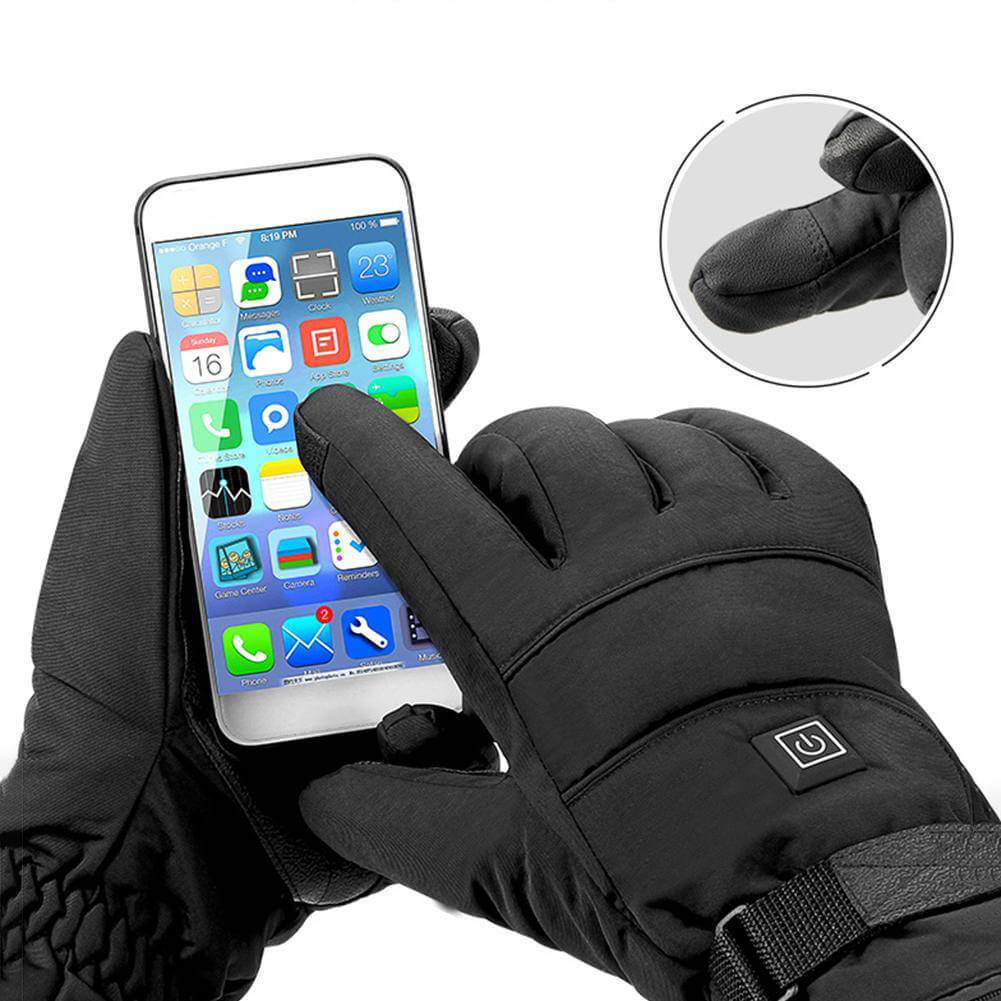 BlazeHands | Gants d'hiver chauffants électriques imperméables unisexes – Écran tactile, chaleur réglable