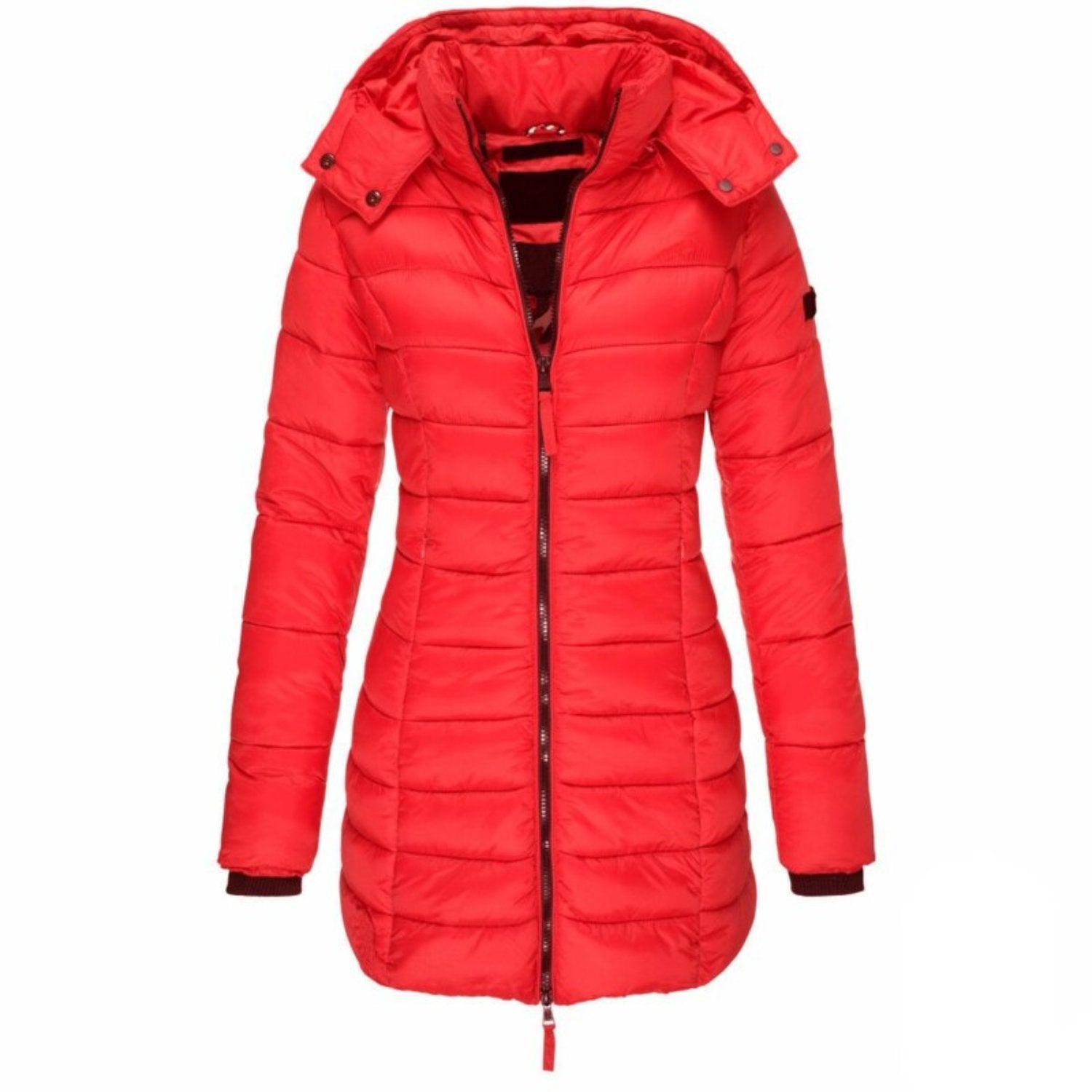 Drusilla | Gewatteerde winterpufferjas voor dames - koudweerjas met lange mouwen en volledige ritssluiting