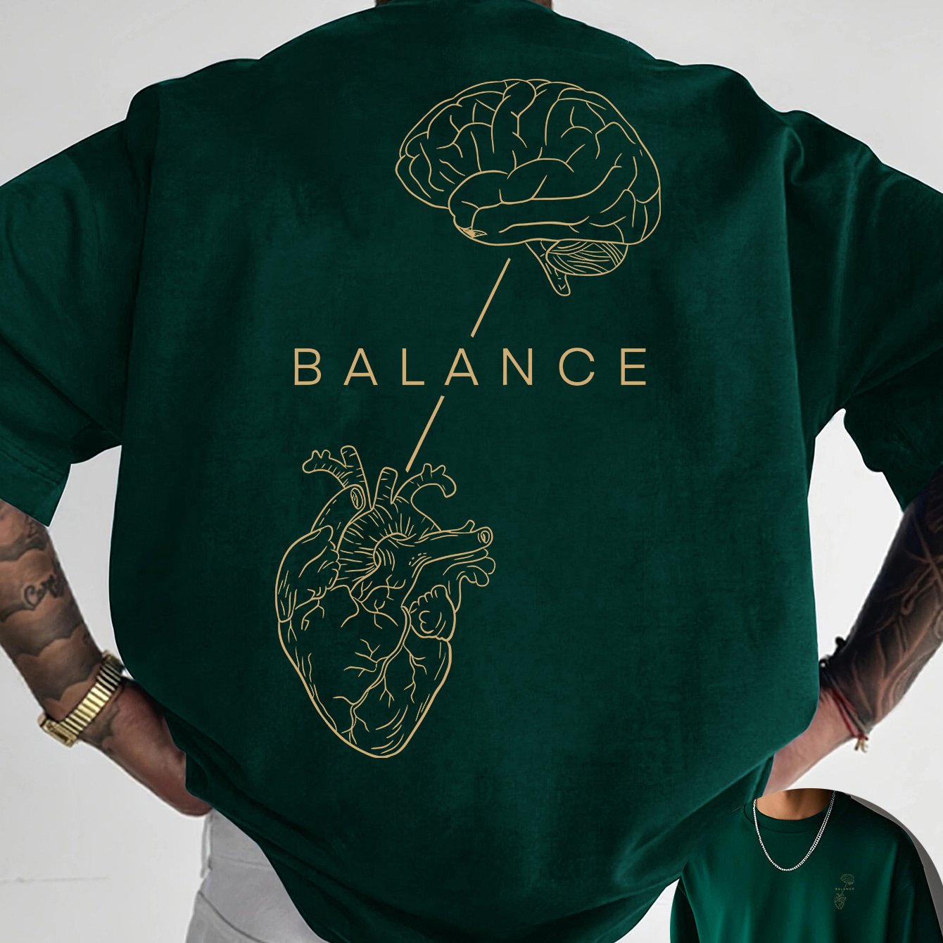 T-shirt à col rond avec impression créative à l'avant et à l'arrière, mode estivale pure et tendance à manches courtes, haut de style décontracté pour tous les jours, essentiel pour les loisirs en plein air, choix de cadeau idéal