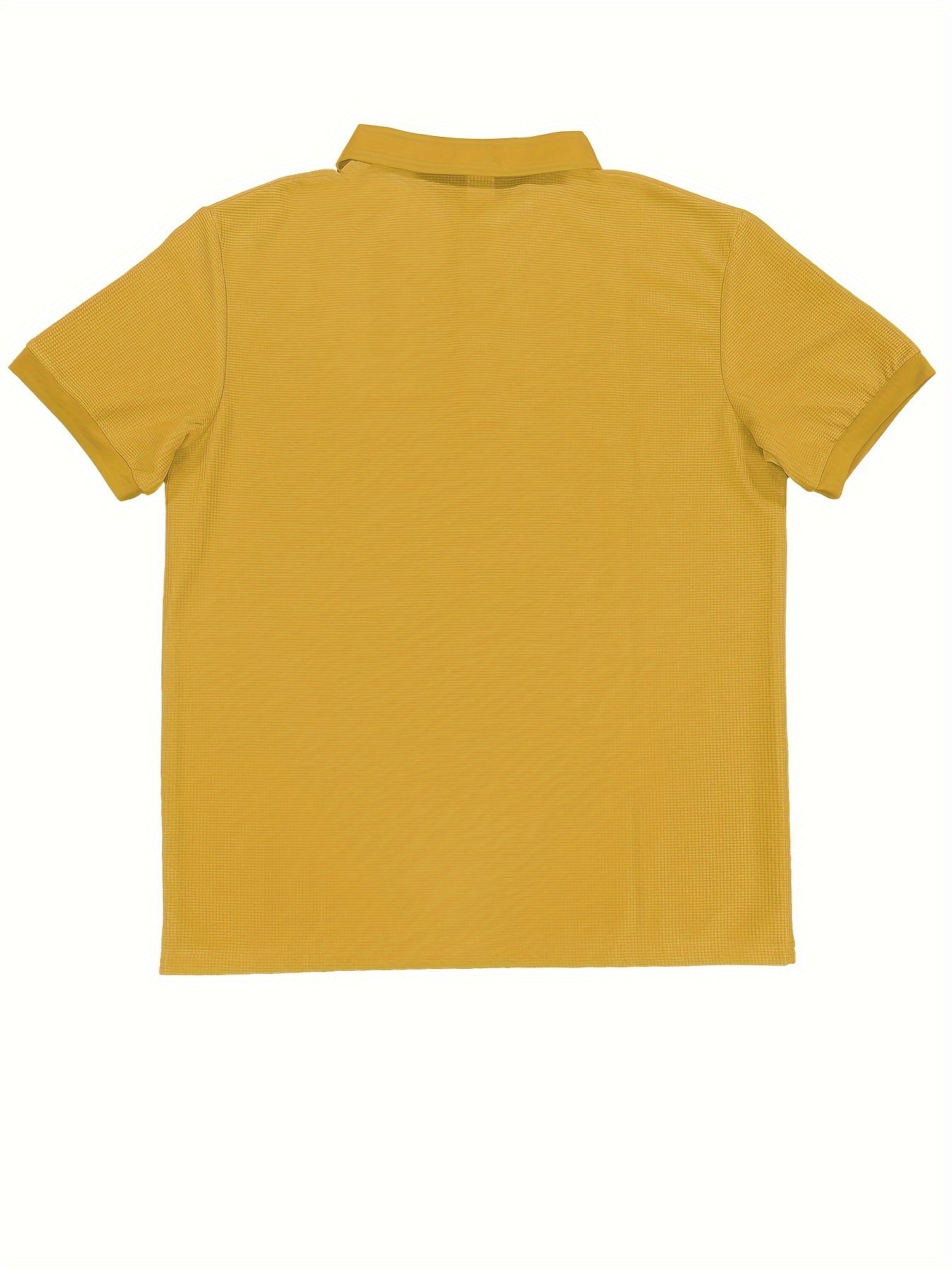 Wade | Wafel gebreid heren poloshirt - stijlvolle casual top