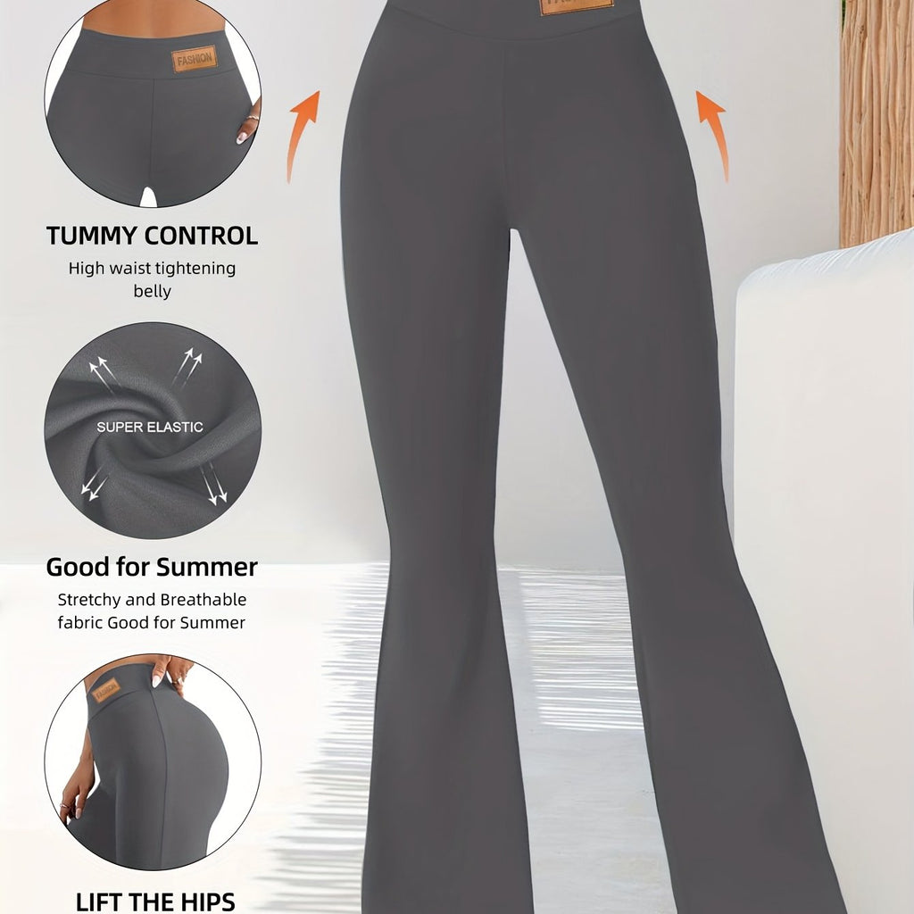 Raina | Uitlopende legging met hoge taille voor dames - Broek met buikcontrole