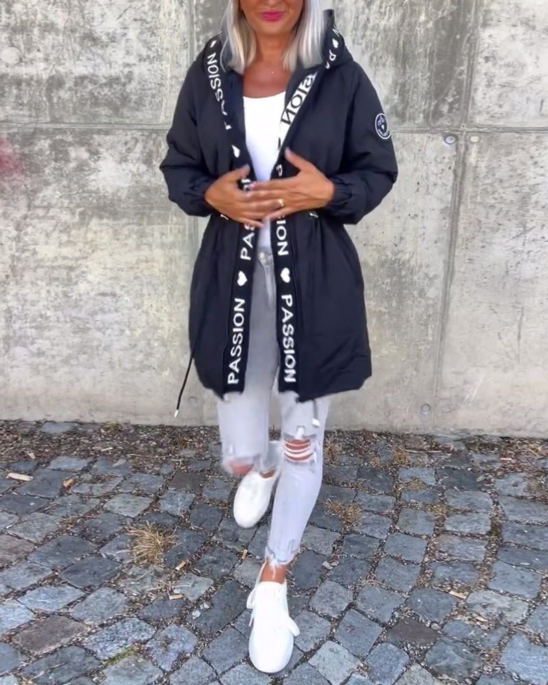 Rinella | Casual damesjas met capuchon – Lichtgewicht jas met capuchon, relaxte pasvorm