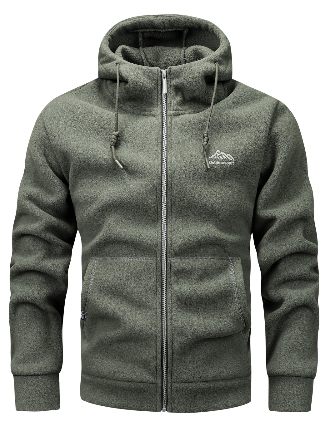 Miguel | Heren fleecejas met capuchon - Warme casual hoodie met kangoeroezak
