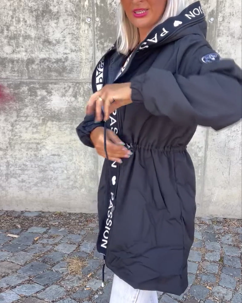 Rinella | Casual damesjas met capuchon – Lichtgewicht jas met capuchon, relaxte pasvorm
