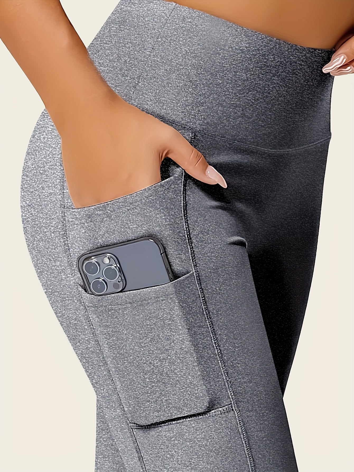 Daelric | Naadloze legging met hoge taille voor dames - boterzacht, elastisch en met zakken