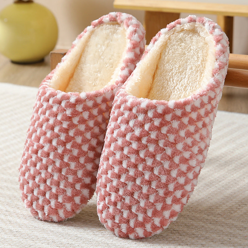 SnugSole | Damespantoffels met pluche voering - warm, comfortabel, platte huisschoenen met gesloten tenen