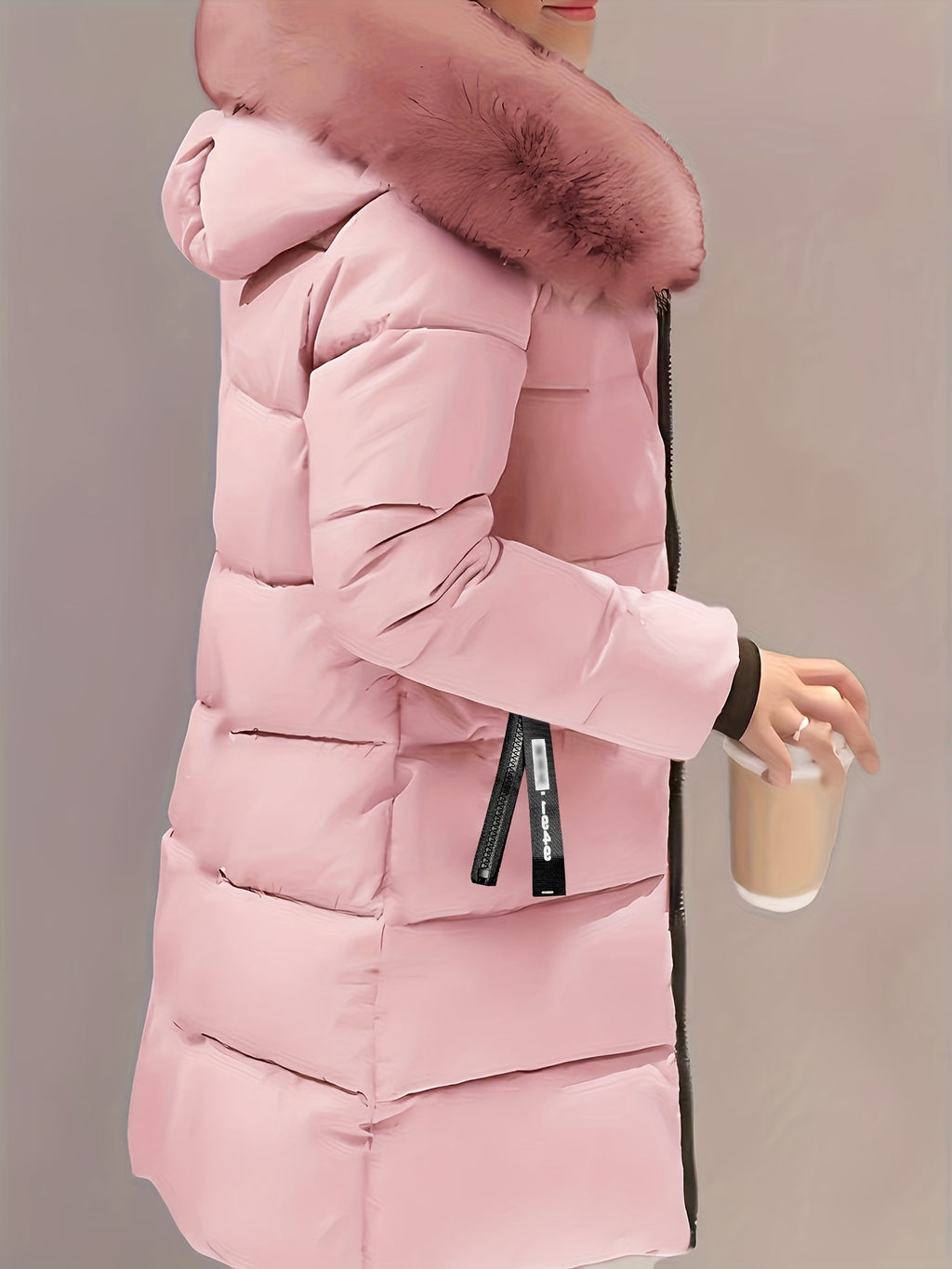 Etta | Warme waterafstotende met afneembare bontkraag, capuchon en winddichte winterjas voor dames