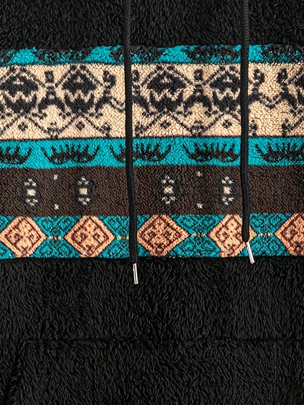Percival | Heren fleece hoodie met Aztec Tribal patroon - Gezellige Casual trui voor thuis of buiten