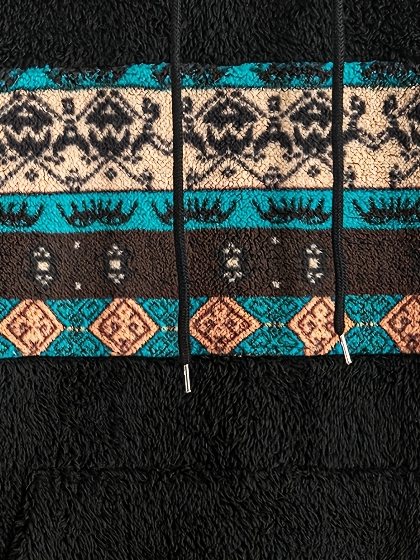 Percival | Heren fleece hoodie met Aztec Tribal patroon - Gezellige Casual trui voor thuis of buiten