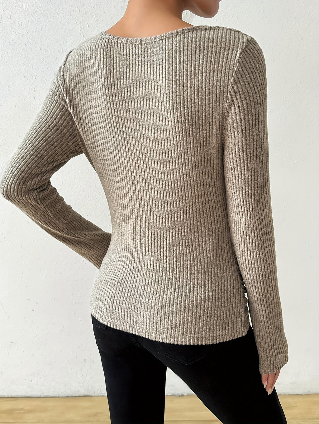 Nymeria | Dameshemd met lange mouwen en kraaghals - Modieuze top voor casual en formele kleding