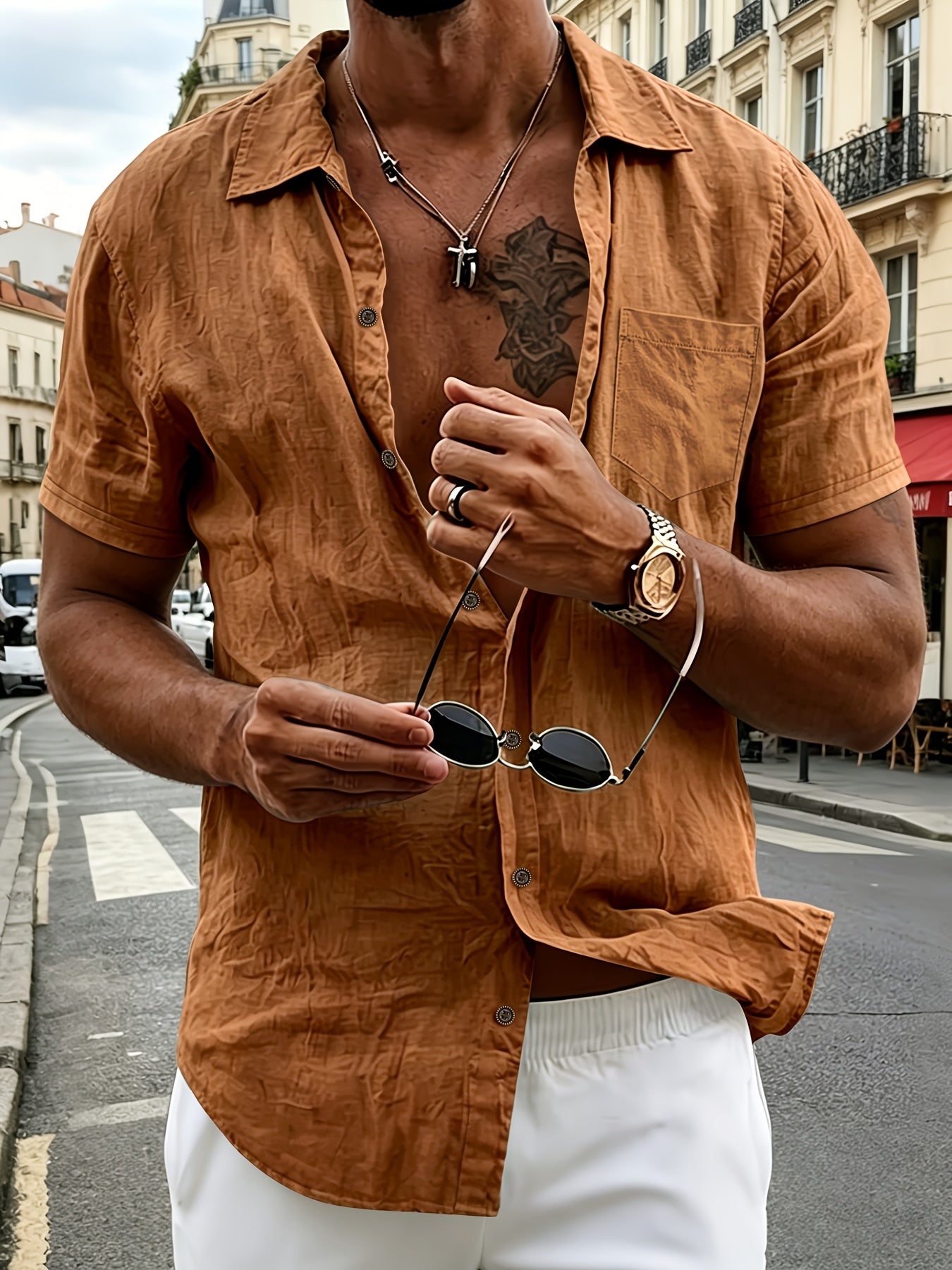 Torren | Heren zomerlinnen shirt – luchtig, lichtgewicht en ademend casual overhemd