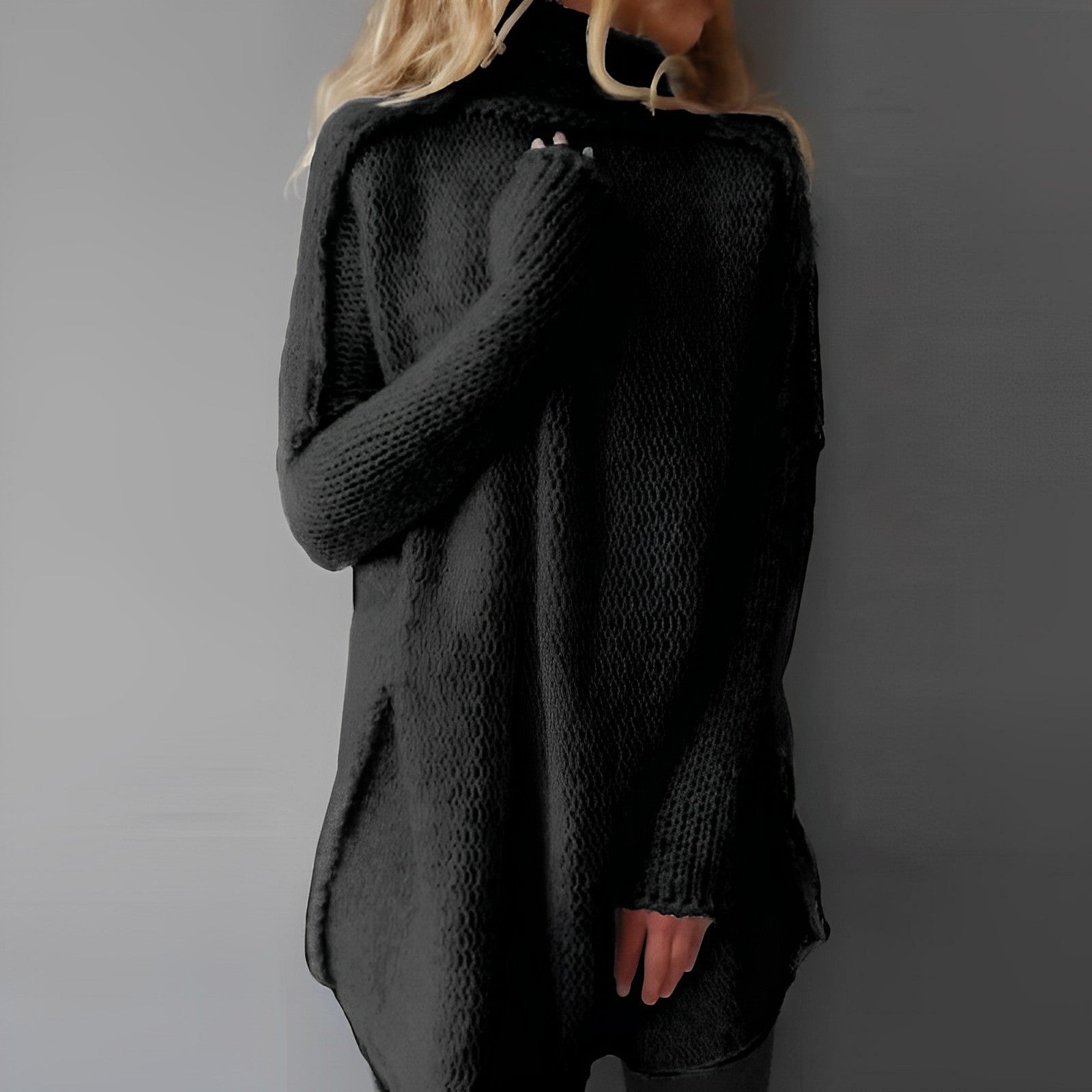 Tova | Lange gebreide trui voor dames - casual oversized trui, zacht en comfortabel