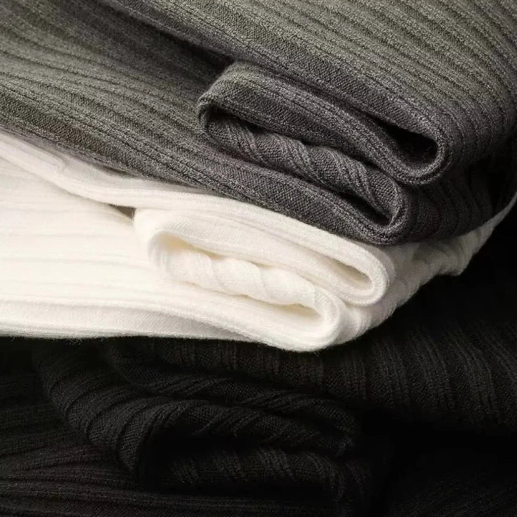 Brylor | Slim-Fit trui met ritssluiting voor heren - Lichtgewicht gebreid, ronde hals, casual pull-over