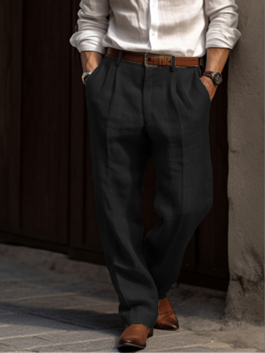 Alarion | Pantalon en lin pour homme – Coupe décontractée, confortable, léger et respirant