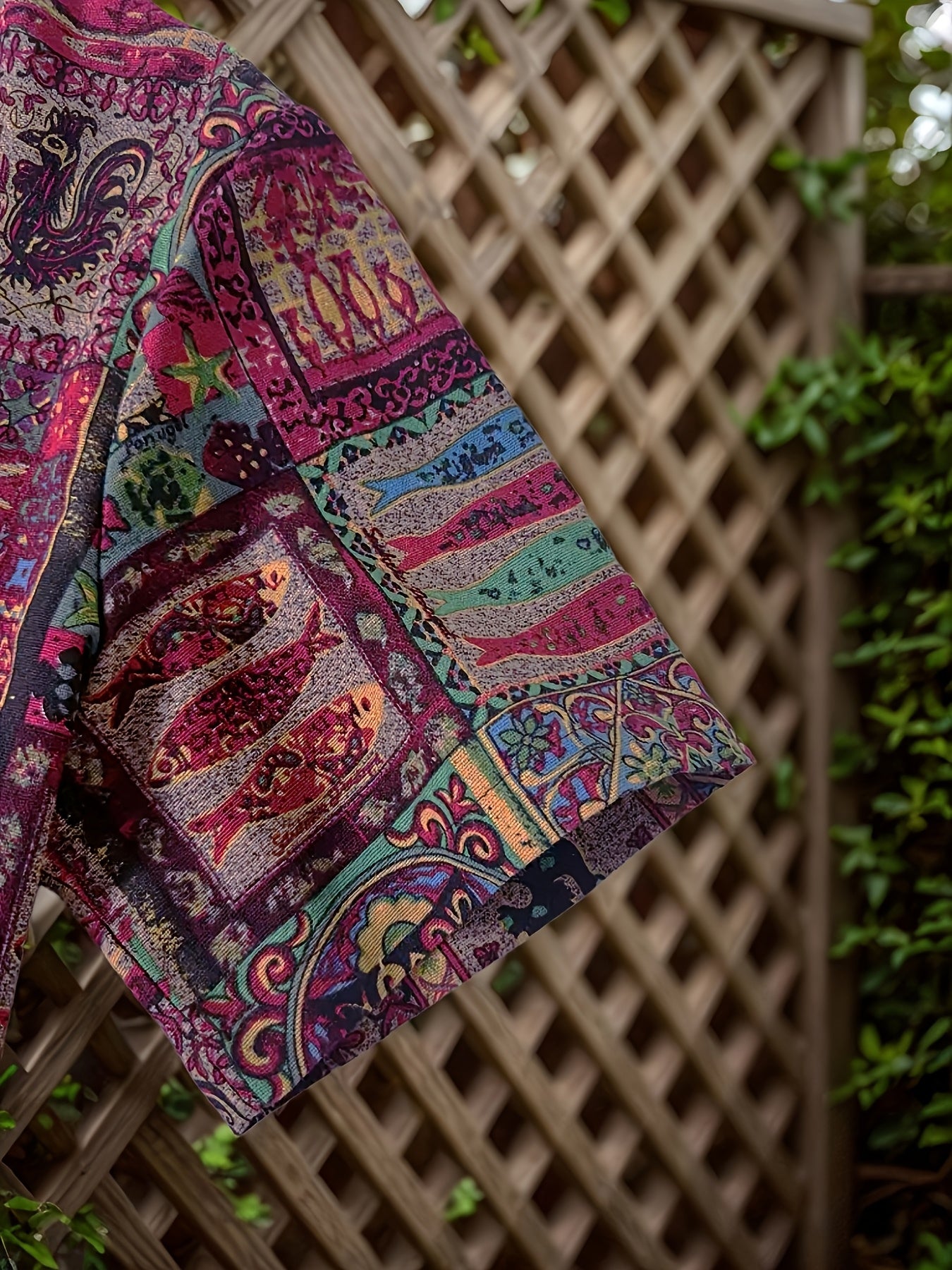 Cavan | Herenoverhemd met tribale print – Losvallend, etnisch, casual, korte mouwen, met knopen