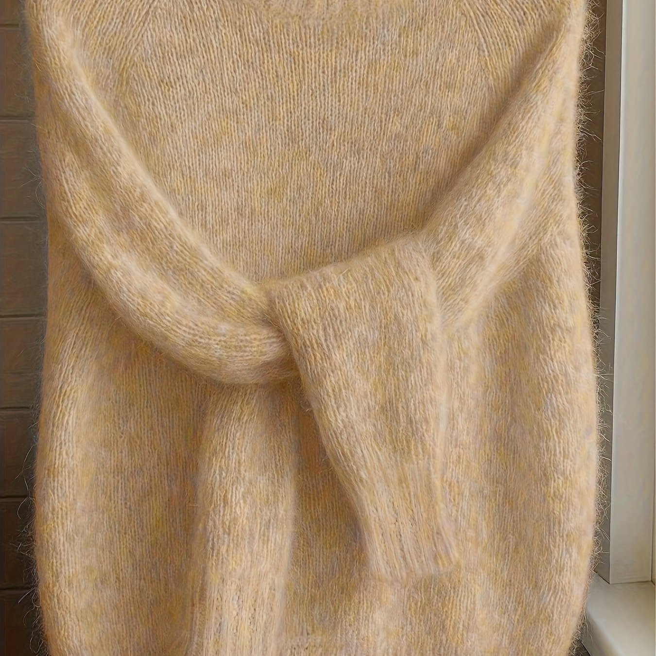 Lorixa | Zachte mohairmix trui voor dames – Comfortabele, stijlvolle raglanmouwen voor de winter