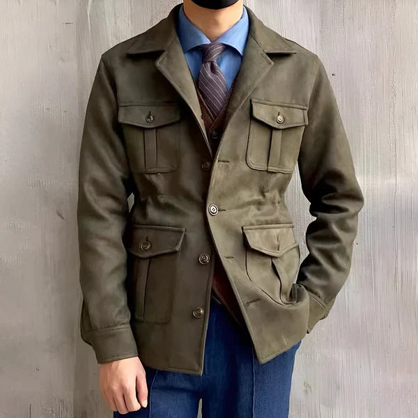 Klyon | Avontuurlijk safarijack voor heren – Casual outdoor veldjas