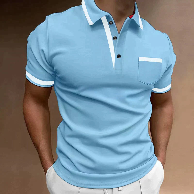 Kryven | Polo élégant pour homme – Coton premium, manches courtes, style décontracté et professionnel, coupe confortable