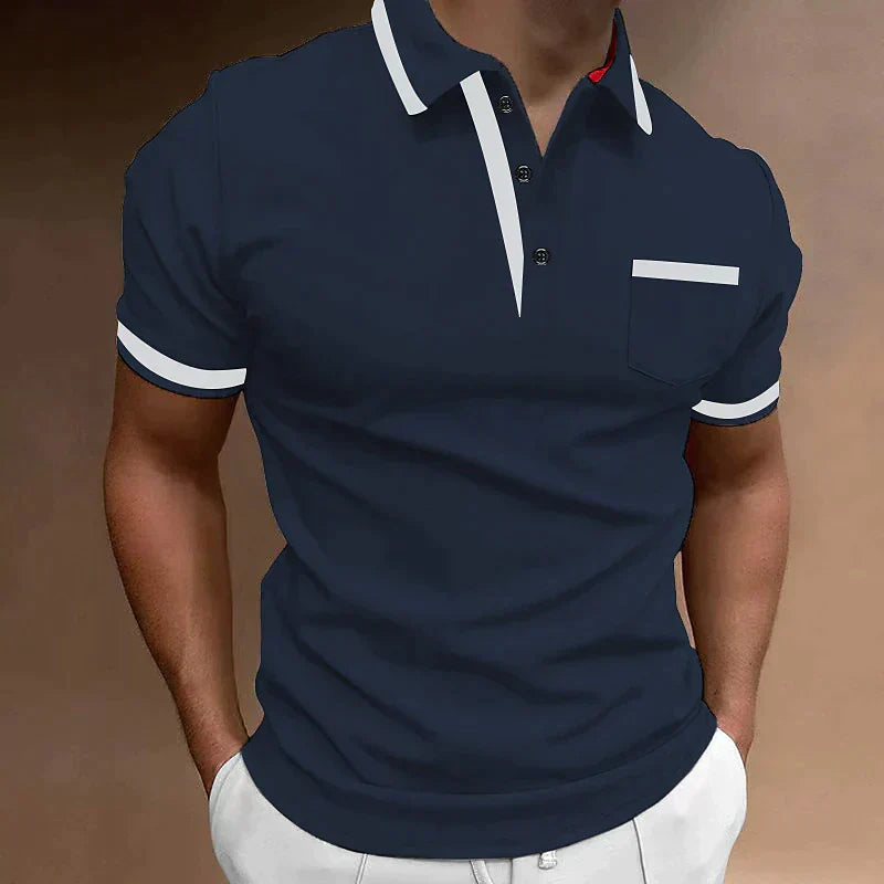 Kryven | Polo élégant pour homme – Coton premium, manches courtes, style décontracté et professionnel, coupe confortable