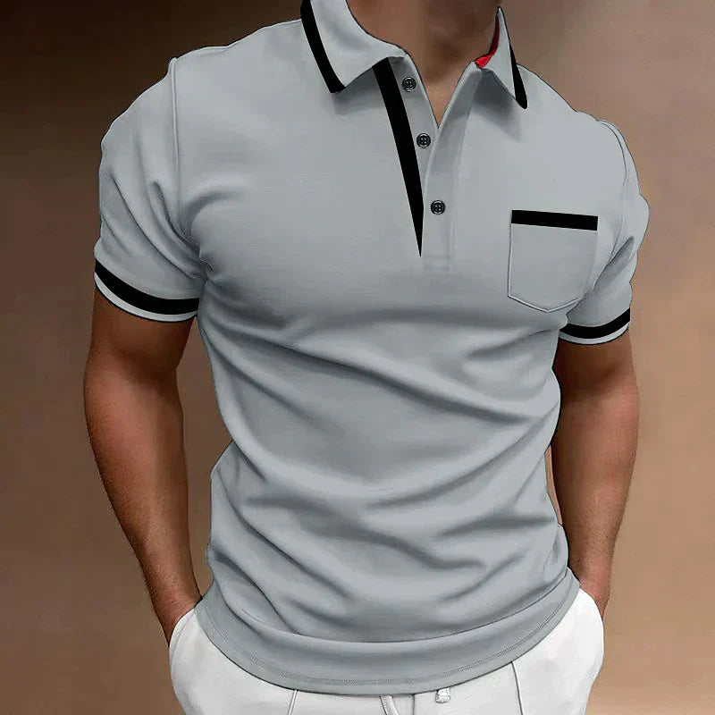 Kryven | Polo élégant pour homme – Coton premium, manches courtes, style décontracté et professionnel, coupe confortable