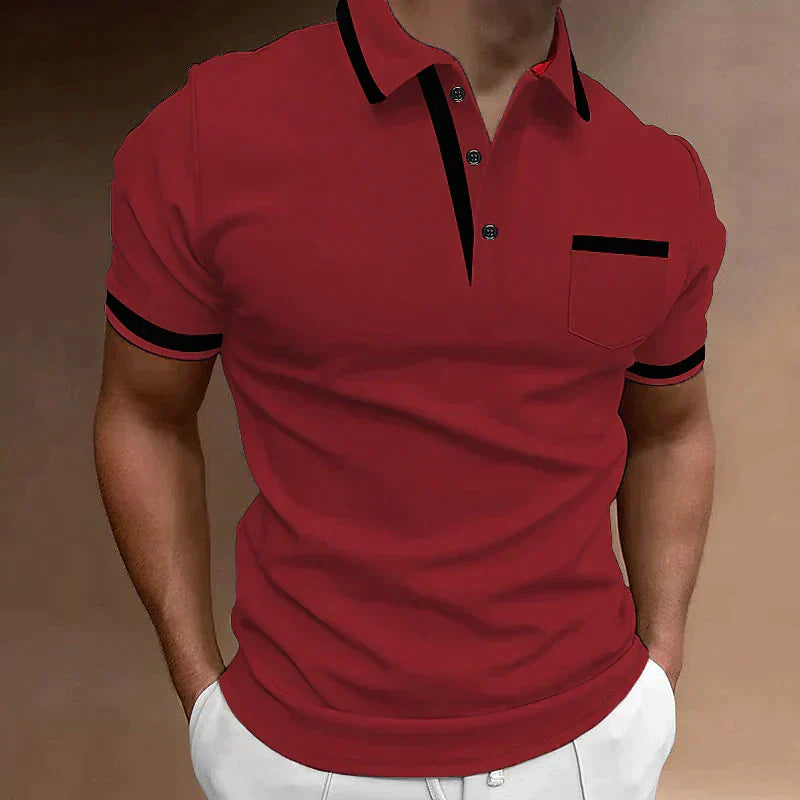 Kryven | Polo élégant pour homme – Coton premium, manches courtes, style décontracté et professionnel, coupe confortable
