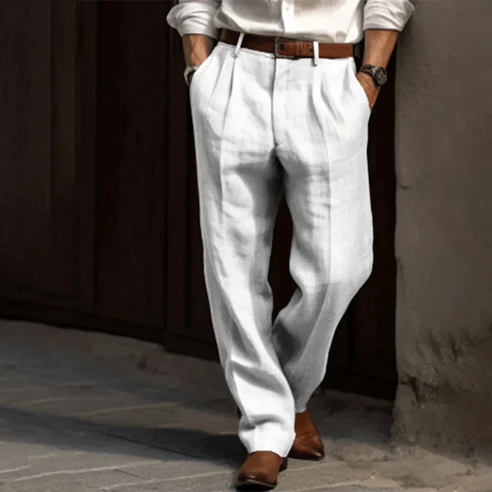 Yorn | Klassieke herenbroek – Formele business-casual broek met plooien