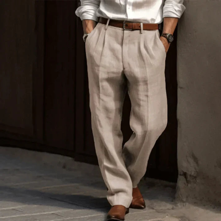 Yorn | Klassieke herenbroek – Formele business-casual broek met plooien