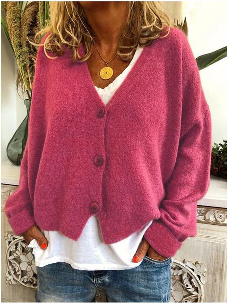 Alnira | Gilet en maille douce pour femme – Gilet ouvert décontracté