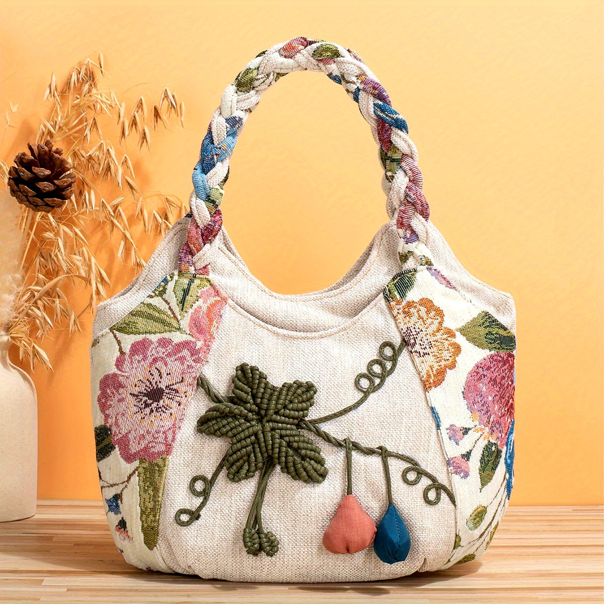 BohoBloom | Handgemaakte Boheemse Bloemen Draagtas