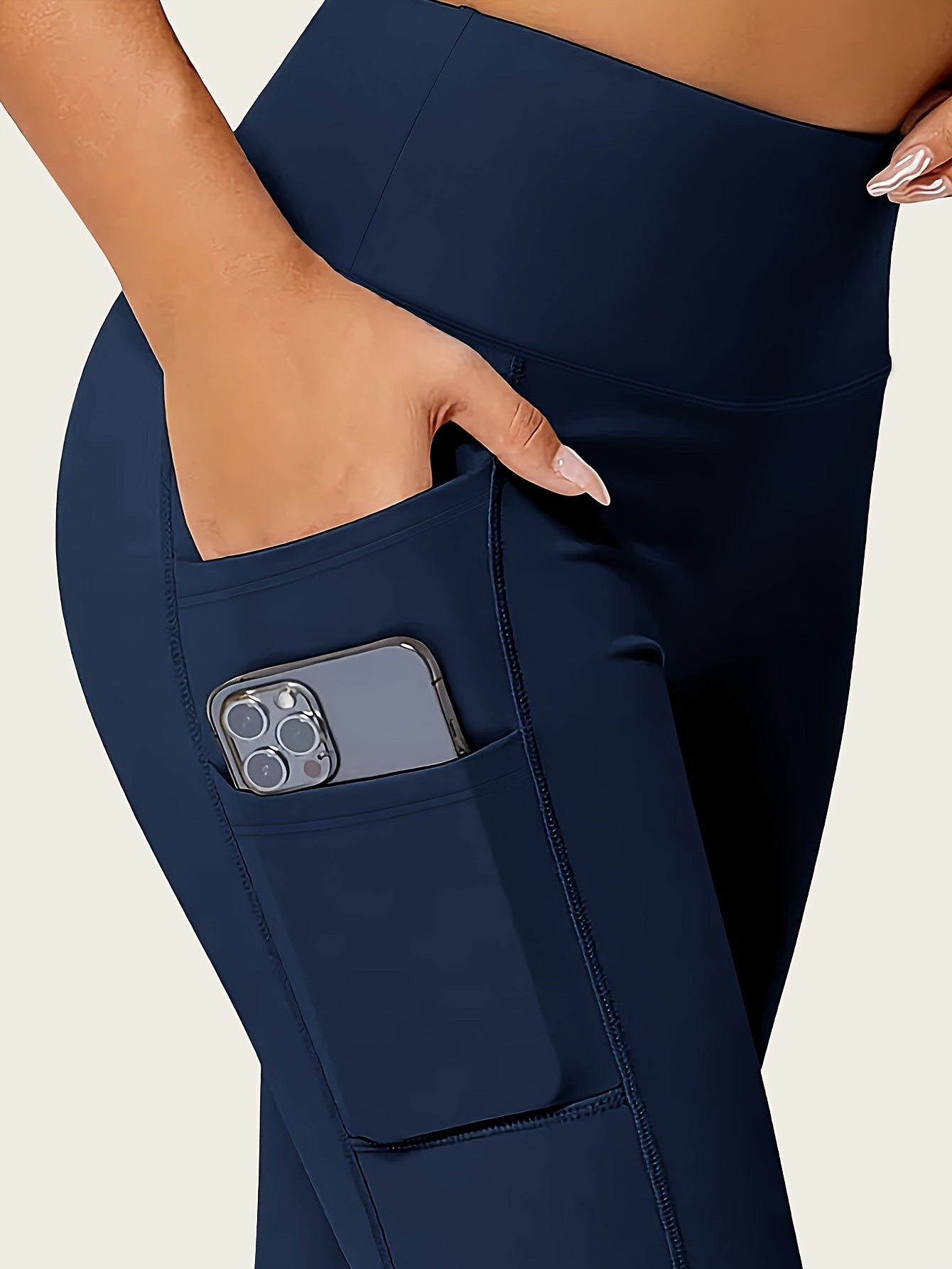 Daelric | Naadloze legging met hoge taille voor dames - boterzacht, elastisch en met zakken