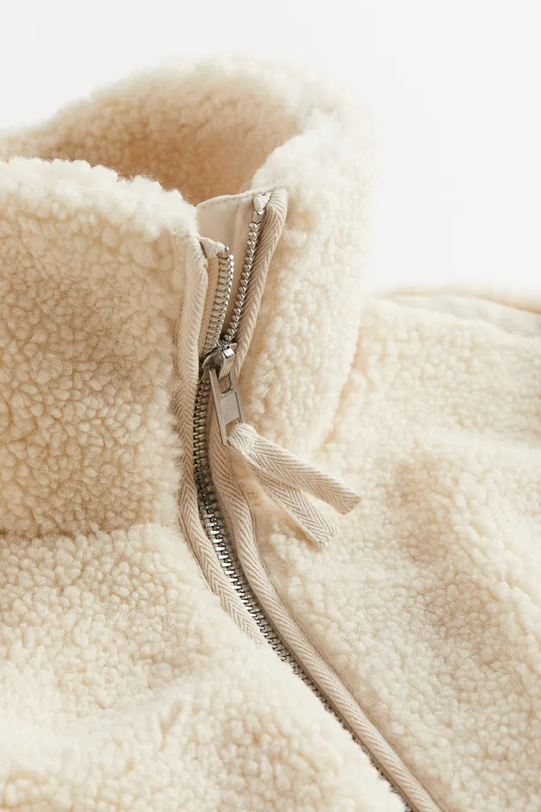 Elif | Oversized fleecejack voor dames - Warme winterjas met rits voor comfort en stijl