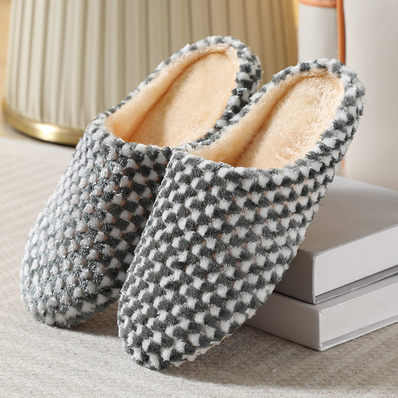SnugSole | Pantoufles pour femmes avec doublure en peluche - Pantoufles chaudes, confortables et plates à bout fermé