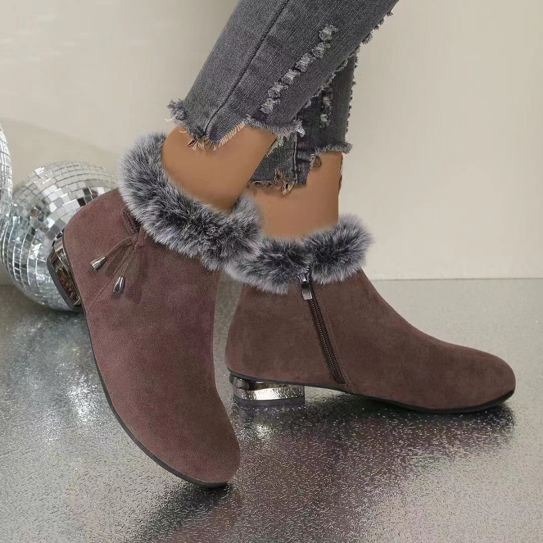 Fionelle | Leren winterlaarzen voor dames – zacht, warm en elegant