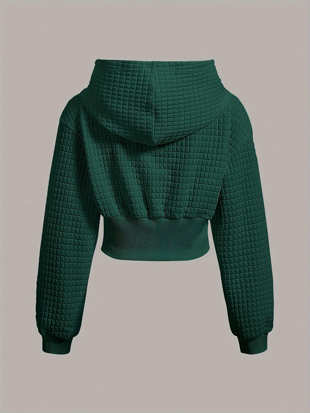 Azaria | Dames Cropped Hoodie met Touwtrekkoord en Knoopdetail - Stijlvol en Comfortabel