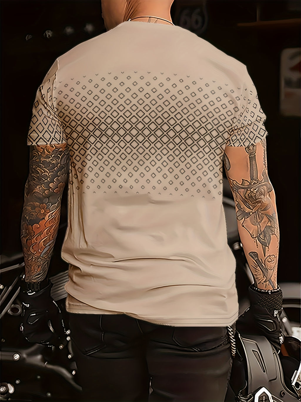 Ydran | Men's Round Neck T-shirt - Stretch knit fabric, soft polyester