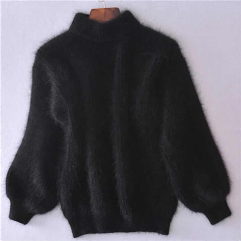 Minka | Fluffy pluche coltrui voor dames - knus, warm en stijlvol herfst- en winterbreigoed