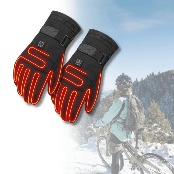 BlazeHands | Gants d'hiver chauffants électriques imperméables unisexes – Écran tactile, chaleur réglable