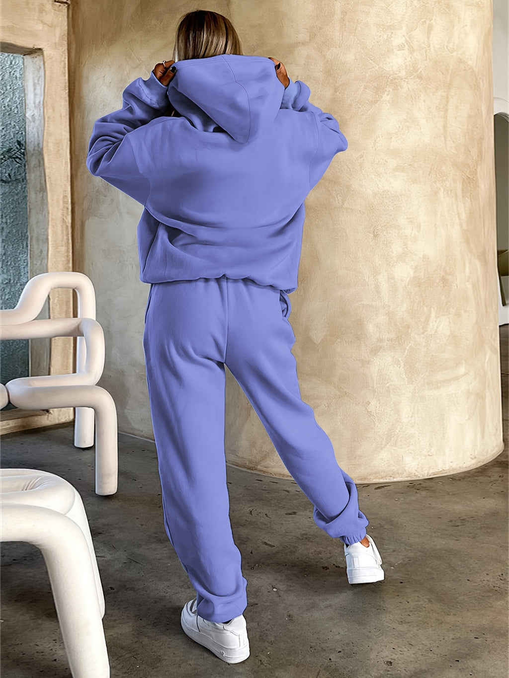 Nanna | Dames Trekkoord Hoodie & Jogger Set - Comfortabel, Stijlvol Tweedelig Outfit