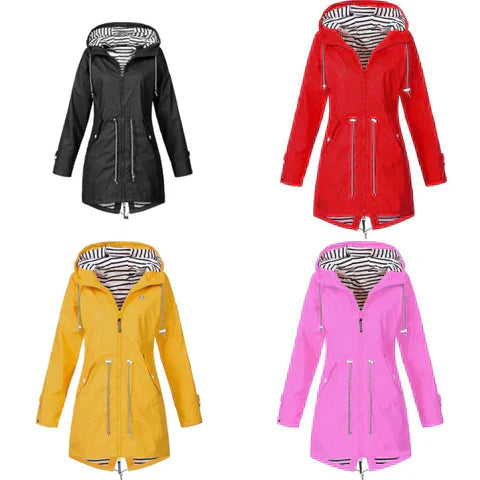 Cadence | Waterdichte regenjas voor dames - Klassieke lichtgewicht, ademende & stijlvolle bovenkleding voor bescherming bij elk weertype