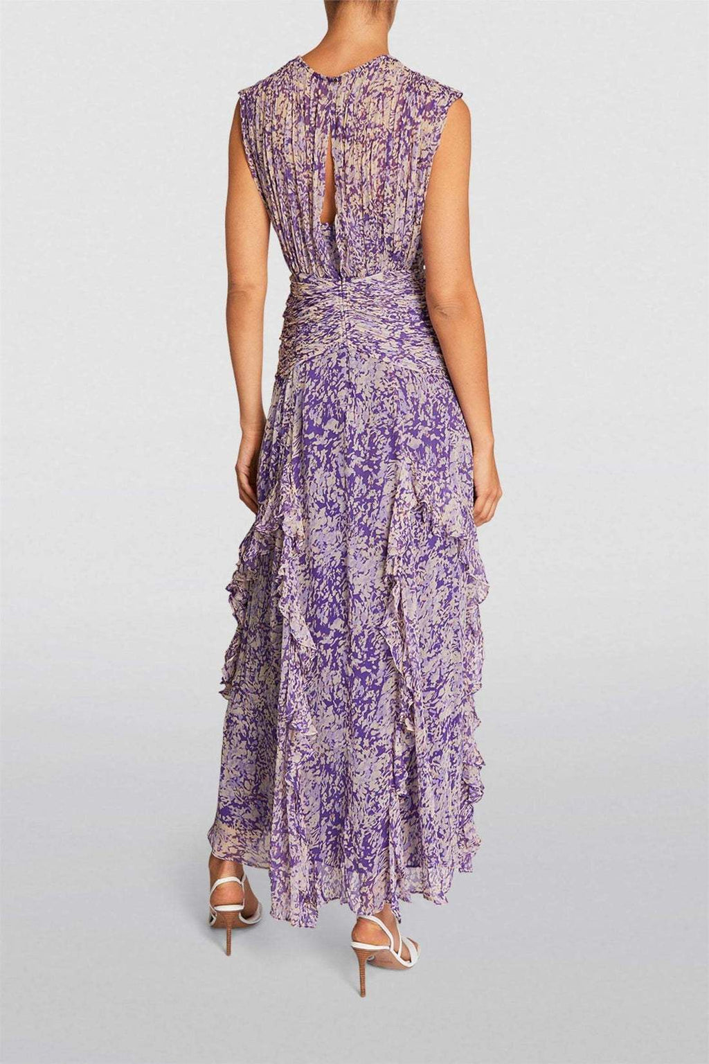 Clarice | Flowy Floral Maxi Dress with Ruffles - Elegant Boho Dress