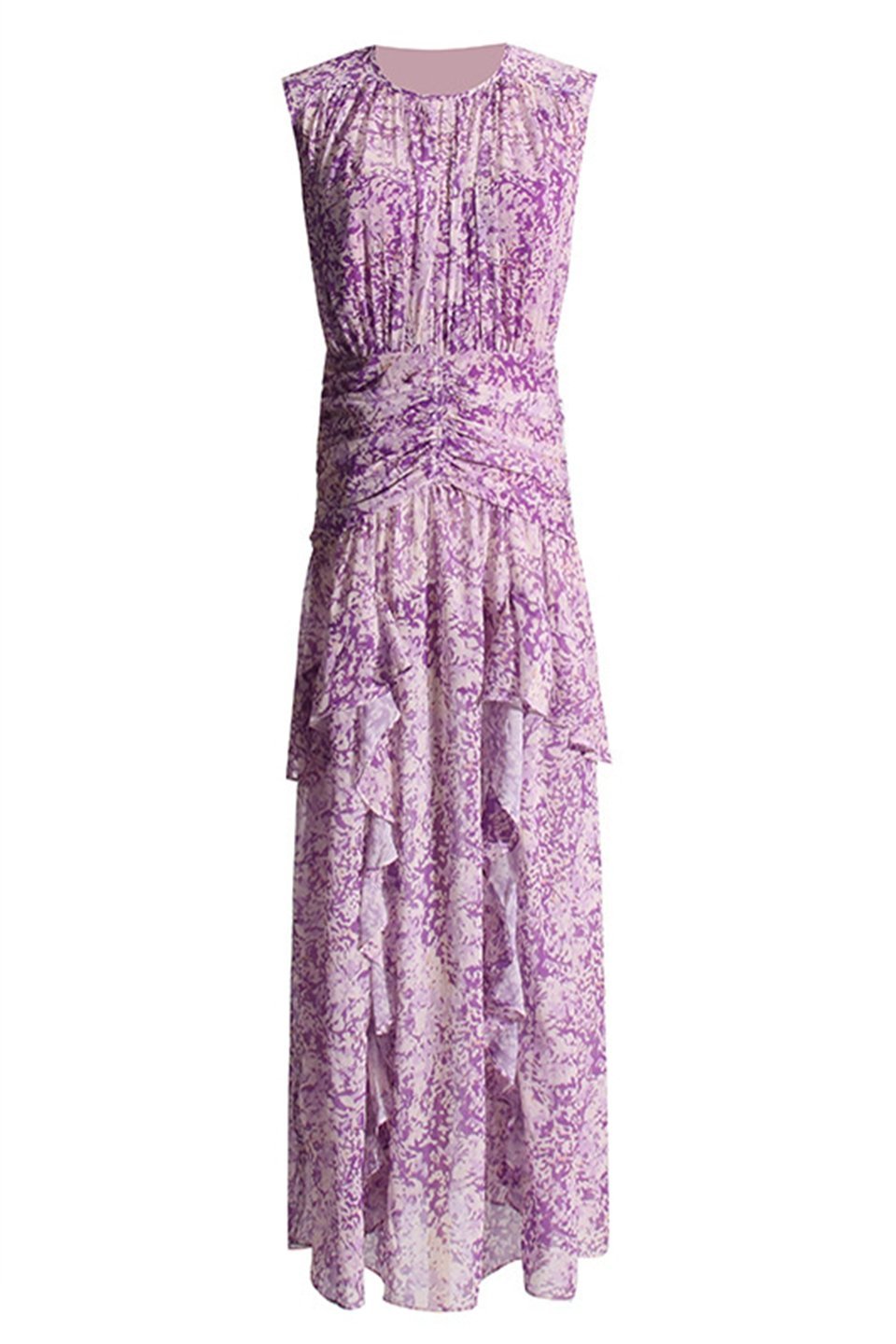 Clarice | Flowy Floral Maxi Dress with Ruffles - Elegant Boho Dress