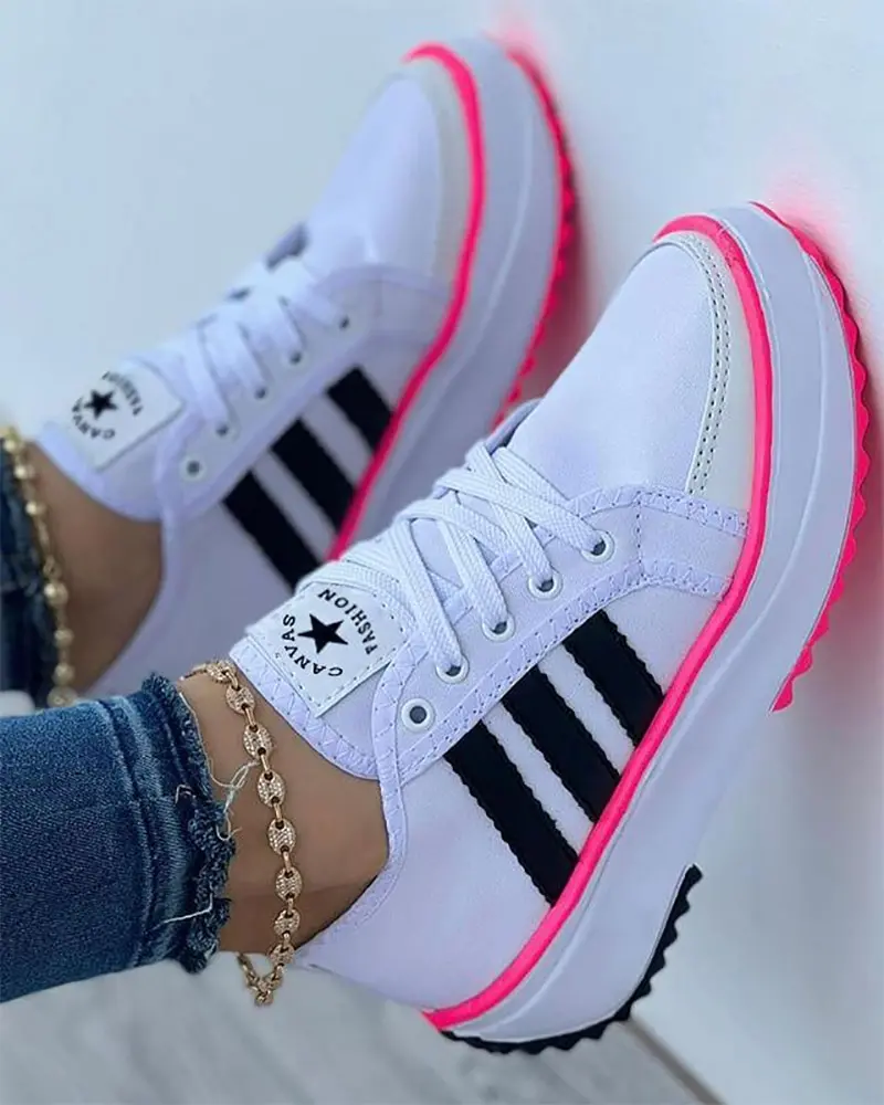 Cliodhna | Comfortabele dames plateausneakers - stijlvol, gedempt en lichtgewicht