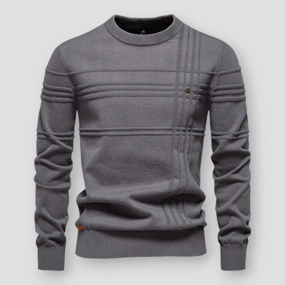Iskar | Heren Klassieke Trui – Ronde Hals, Duurzaam Comfort, Moderne Casual Look