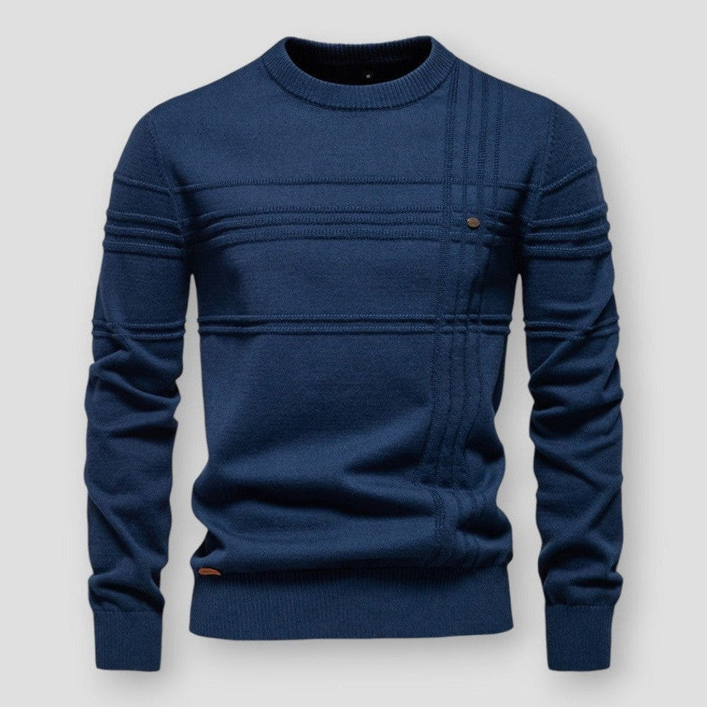 Iskar | Heren Klassieke Trui – Ronde Hals, Duurzaam Comfort, Moderne Casual Look